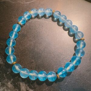 icy aquamarine bracelet